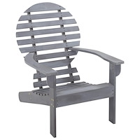 vidaXL Adirondackstol massivt akaciaträ grå