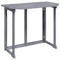 vidaXL Hopfällbart balkongbord 90x50x74 cm massivt akaciaträ