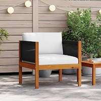 vidaXL Trädgårdsstolar 2 st massivt akaciaträ