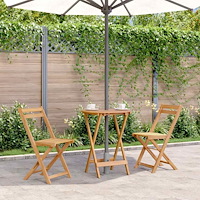 vidaXL Hopfällbart trädgårdsbord 60x75 cm massivt akaciaträ