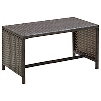 vidaXL Soffbord brun 70x40x38 cm konstrotting