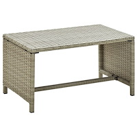 vidaXL Soffbord beige 70x40x38 cm konstrotting