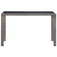 vidaXL Trädgårdsbord antracit 123x60x74 cm konstrotting