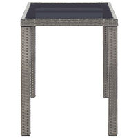 vidaXL Trädgårdsbord antracit 123x60x74 cm konstrotting