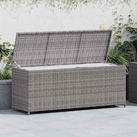 vidaXL Dynbox grå 150x50x60 cm konstrotting