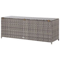 vidaXL Dynbox grå 150x50x60 cm konstrotting