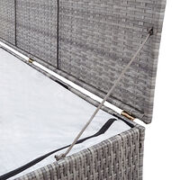 vidaXL Dynbox grå 150x50x60 cm konstrotting