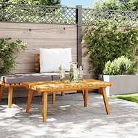 vidaXL Trädgårdsbord 90x55x35 cm massivt akaciaträ