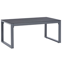 vidaXL Soffbord 90x50x40 cm aluminium