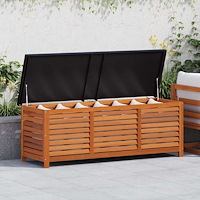 vidaXL Dynbox 150x50x55 cm massivt eukalyptusträ