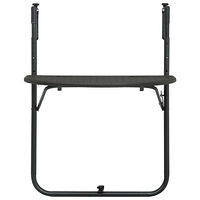vidaXL Balkongbord brun 60x64x83,5 cm plast konstrotting