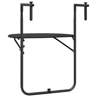 vidaXL Balkongbord brun 60x64x83,5 cm plast konstrotting