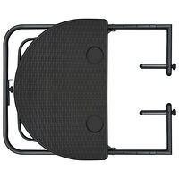 vidaXL Balkongbord brun 60x64x83,5 cm plast konstrotting