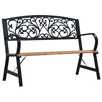 vidaXL Trädgårdsbänk 120 cm trä