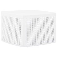 vidaXL Sidobord vit 54x54x36,5 cm plast