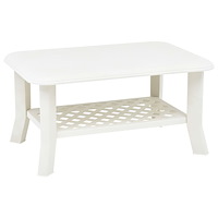 vidaXL Soffbord vit 90x60x46 cm plast
