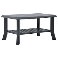 vidaXL Soffbord antracit 90x60x46 cm plast