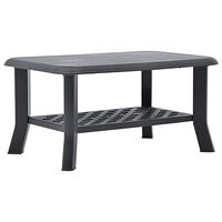 vidaXL Soffbord antracit 90x60x46 cm plast