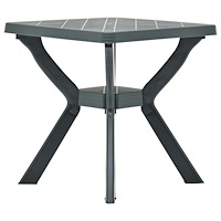 vidaXL Cafébord grön 70x70x72 cm plast