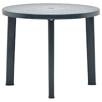 vidaXL Trädgårdsbord grön 89 cm plast