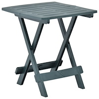 vidaXL Hopfällbart trädgårdsbord grön 45x43x50 cm plast