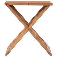vidaXL Hopfällbar pall 40x32x45 cm massiv teak