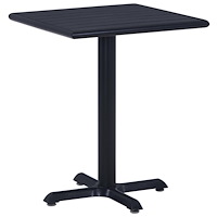 vidaXL Trädgårdsbord svart 60x60x75 cm