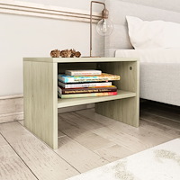 vidaXL Sängbord sonoma ek 40x30x30 cm konstruerat trä