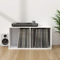 vidaXL Vinylhylla vit 71x34x36 cm konstruerat trä