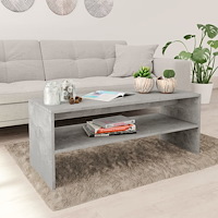 vidaXL Soffbord betonggrå 100x40x40 cm konstruerat trä