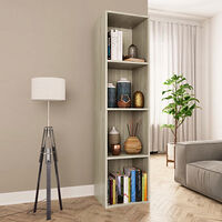 vidaXL Bokhylla/tv-bänk sonoma-ek 36x30x143 cm konstruerat trä