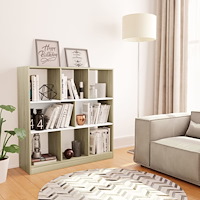 vidaXL Bokskåp vit och sonoma-ek 97,5x29,5x100 cm konstruerat trä