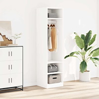 vidaXL Garderob vit 50x50x200 cm konstruerat trä