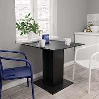 vidaXL Matbord svart 80x80x75 cm konstruerat trä