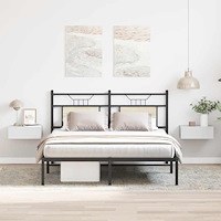 vidaXL Svävande sängbord 2 st vit högglans 40x30x15 cm konstruerat trä