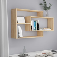 vidaXL Vägghyllor sonoma-ek 104x20x58,5 cm konstruerat trä