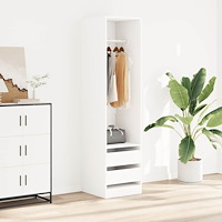 vidaXL Garderob med lådor vit 50x50x200 cm konstruerat trä