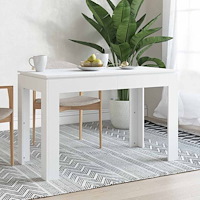 vidaXL Matbord vit 120x60x76 cm konstruerat trä