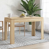 vidaXL Matbord sonoma-ek 120x60x76 cm konstruerat trä