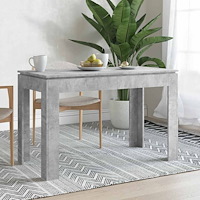 vidaXL Matbord betonggrå 120x60x76 cm konstruerat trä