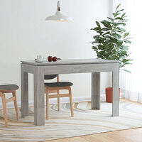 vidaXL Matbord betonggrå 120x60x76 cm konstruerat trä