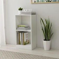 vidaXL Bokhylla vit 40x24x75 cm konstruerat trä