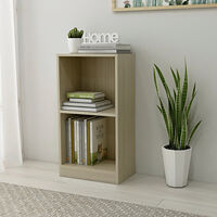 vidaXL Bokhylla sonoma-ek 40x24x75 cm konstruerat trä