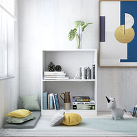 vidaXL Bokhylla vit 60x24x76 cm konstruerat trä