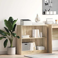 vidaXL Bokhylla Sonoma ek 80x24x75 cm konstruerat trä