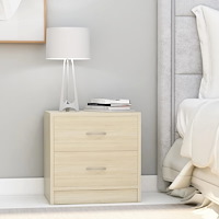 vidaXL Sängbord 2 st sonoma-ek 40x30x40 cm konstruerat trä