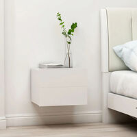 vidaXL Sängbord vit 40x30x30 cm konstruerat trä