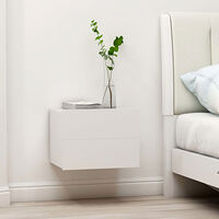 vidaXL Sängbord 2 st vit 40x30x30 cm konstruerat trä