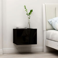 vidaXL Sängbord svart 40x30x30 cm konstruerat trä