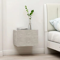 vidaXL Sängbord betonggrå 40x30x30 cm konstruerat trä